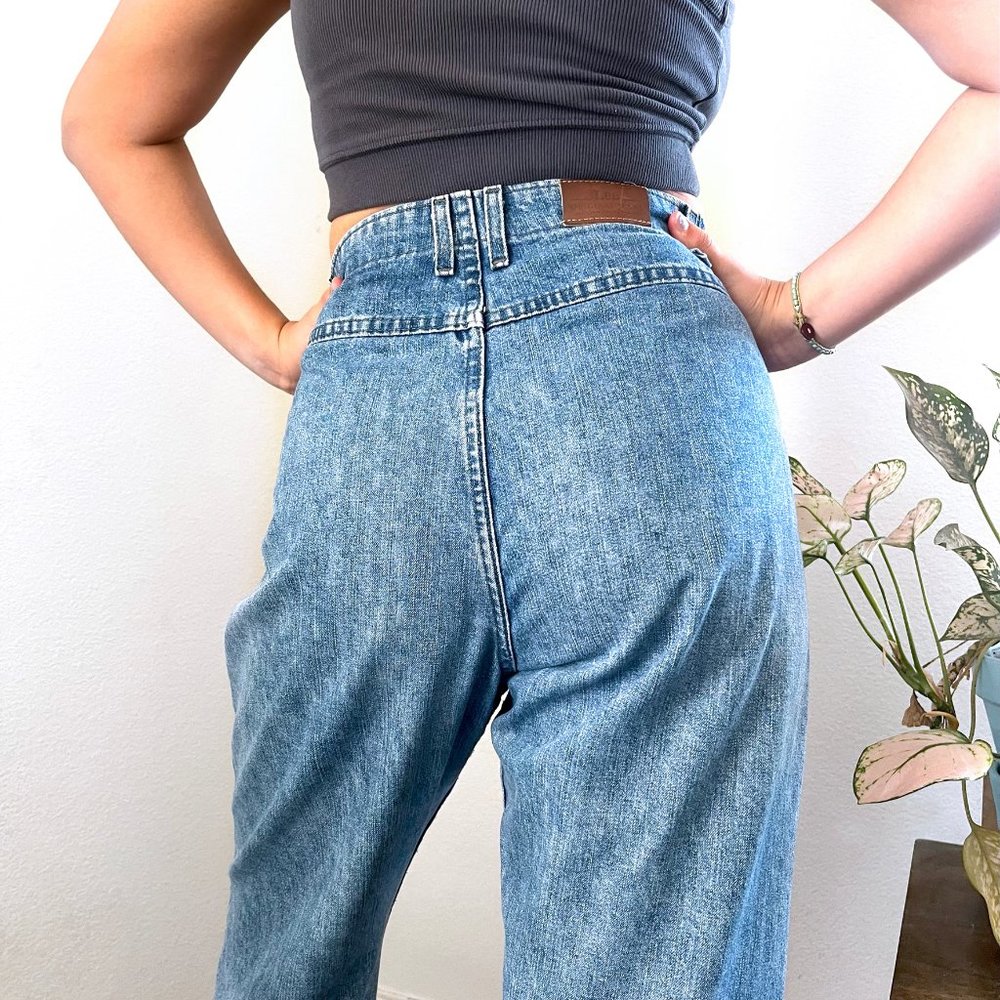 Vintage LEE high waist mom jeans tapered leg baggy - Picture 1 of 10